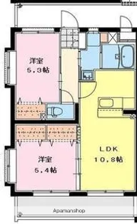 ヒカオプリンセスマンション【2階】の間取り