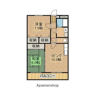 リージングマンション C【301号室】の間取り