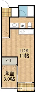 APARTMENT結【2階】の間取り