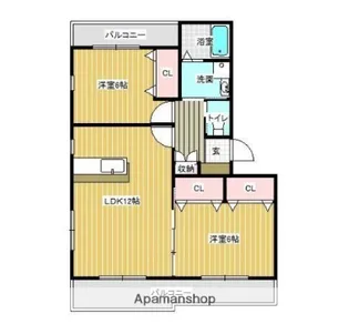 F・RESIDENCE【105号室】の間取り