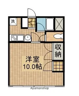 サルヴァトーレ清水【101号室】の間取り