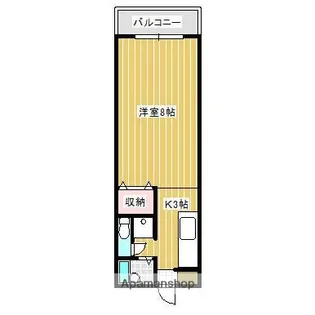 パイングローブⅢ【202号室】の間取り