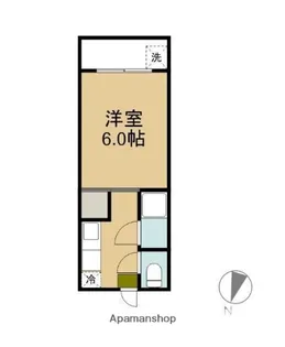 ホワイトテラスS【315号室】の間取り