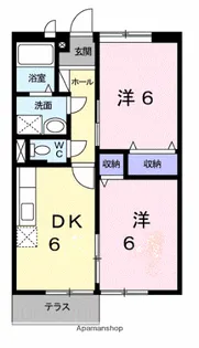メルローズ本郷【201号室】の間取り