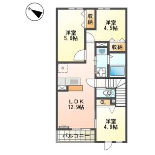 サンタプレイスⅦ【2階】の間取り