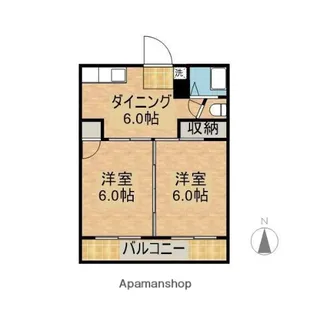 平野台ハイツ【1階】の間取り