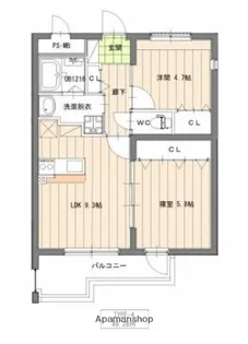 アーベイン清水【1階】の間取り