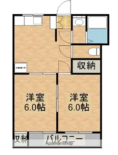 寿アパート【102号室】の間取り