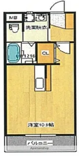 ピーチフローレ6TH【502号室】の間取り
