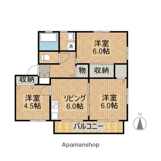 ベルメゾン C棟【103号室】の間取り