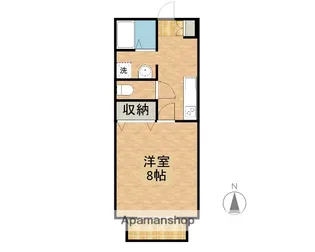 シュール メゾン【202号室】の間取り