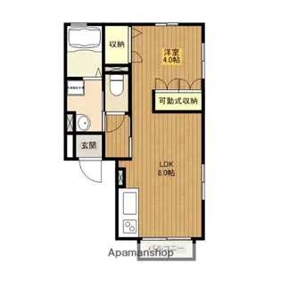 エスポワール駅東【1階】の間取り