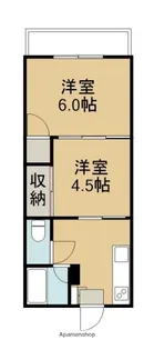 矢口コーポ【101号室】の間取り