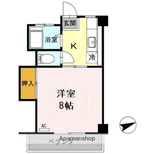 コーポ池内【201号室】の間取り