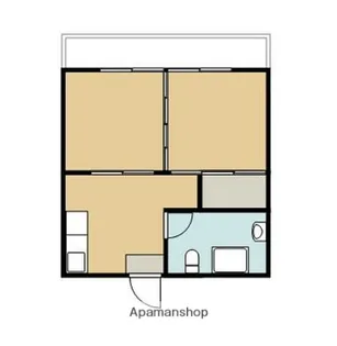 米良ビル【203号室】の間取り