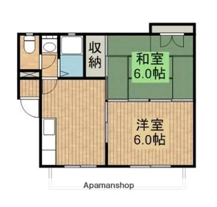 メモワール林田【2階】の間取り