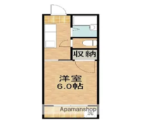 栄信ビル【406号室】の間取り