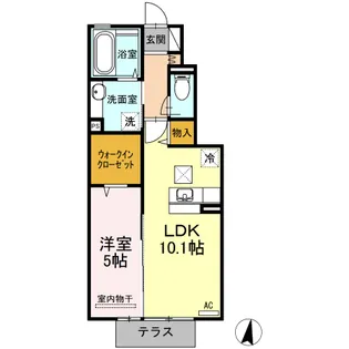 シエル・サザンビーチ【1階】の間取り