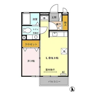 エランビタールNAKANISHI Ⅰ棟【2階】の間取り