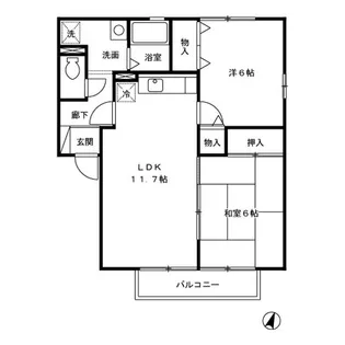 ウィルモア・Y【2階】の間取り
