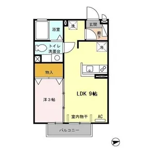サンハイム原田【2階】の間取り