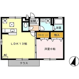 セゾングランモアⅡ【1階】の間取り