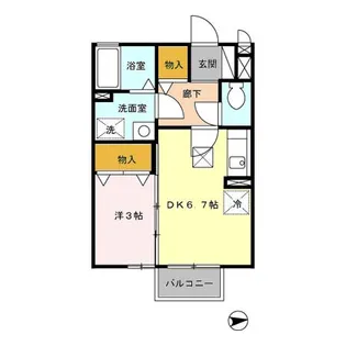 トラッドハウス風【1階】の間取り