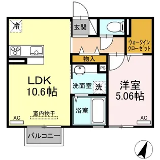 ボヌール吉村【2階】の間取り