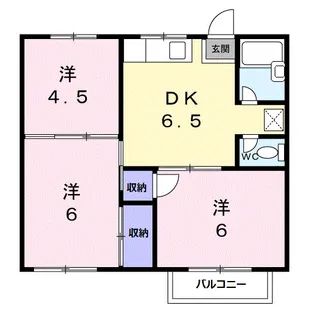 ROOM.三々五々 A【2階】の間取り