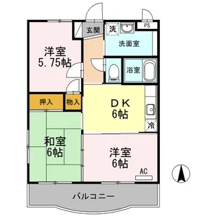 恵比寿ガーデンⅡ【301号室】の間取り