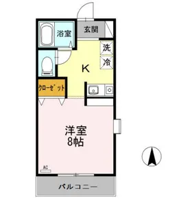 ジェネスハイツ B棟【1階】の間取り