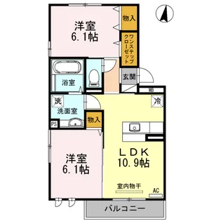 アルティスタ B【3階】の間取り