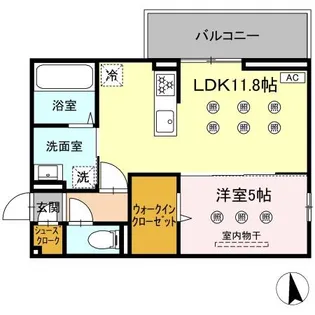 DーRESENA SOLAIRE【3階】の間取り