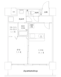 F・STAGE江平EAST【9階】の間取り