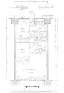 レーベン宮崎 ONE TOWER【1202号室】の間取り