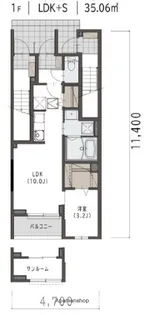マリベール ラ メール【103号室】の間取り
