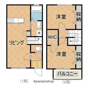 アテレーゼ下北方A棟【103号室】の間取り