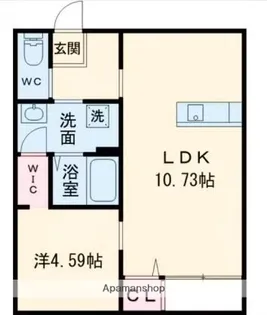 NANA A棟【1階】の間取り