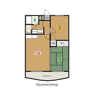 セプトフラット【406号室】の間取り