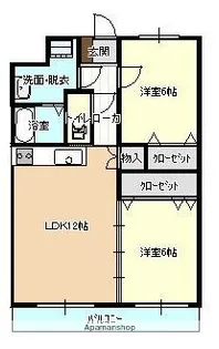 レイクヒルズ【302号室】の間取り