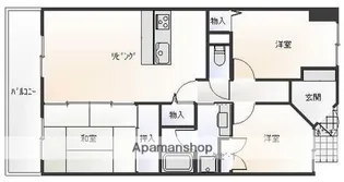 サーパスシティ宮崎駅前【1006号室】の間取り