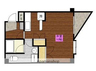 コリドール中津瀬【302号室】の間取り