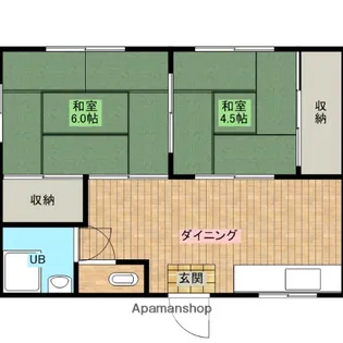 高木アパート【210号室】の間取り