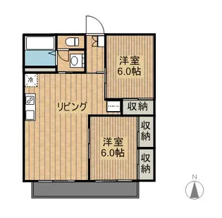 アメニティハイム本郷【A205号室】の間取り