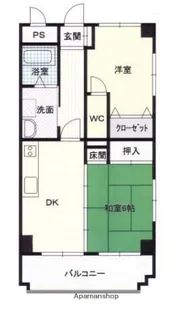 原町グランドハイツ【703号室】の間取り