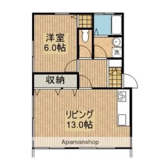 プチ・サンタフェ【102号室】の間取り