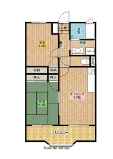 ウィンドヴィラK2【103号室】の間取り