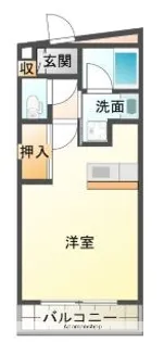 ベアレント【405号室】の間取り