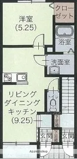 ベルリード美夢【103号室】の間取り