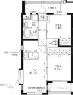 なのはなハイツⅤ【1階】の間取り